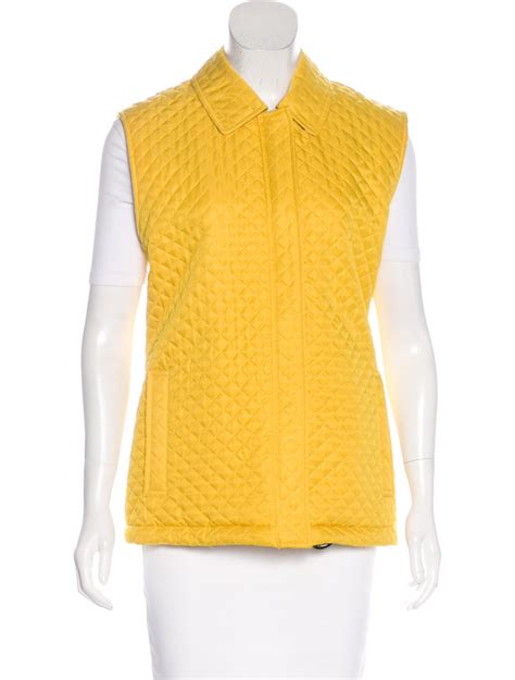 burberry yellow quilted vest|burberry quilted vest women.